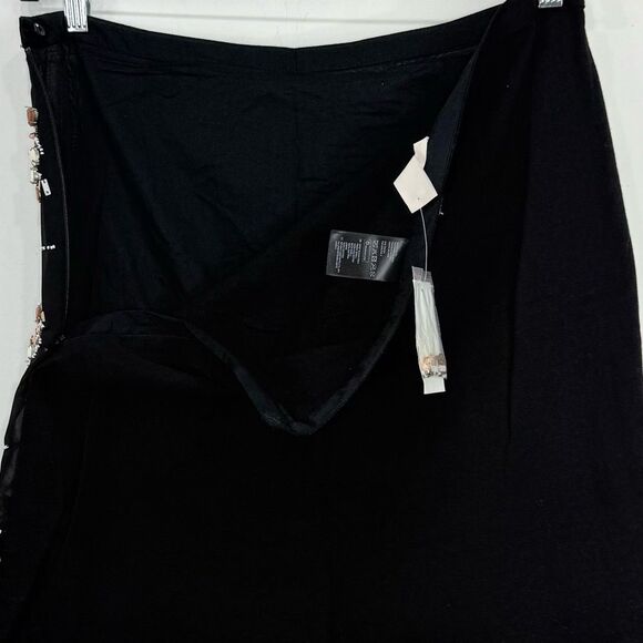 H&M Black Tan Cream Embroidered Beaded Jewel Embellished Tribal Mini Skirt NEW - Picture 15 of 15